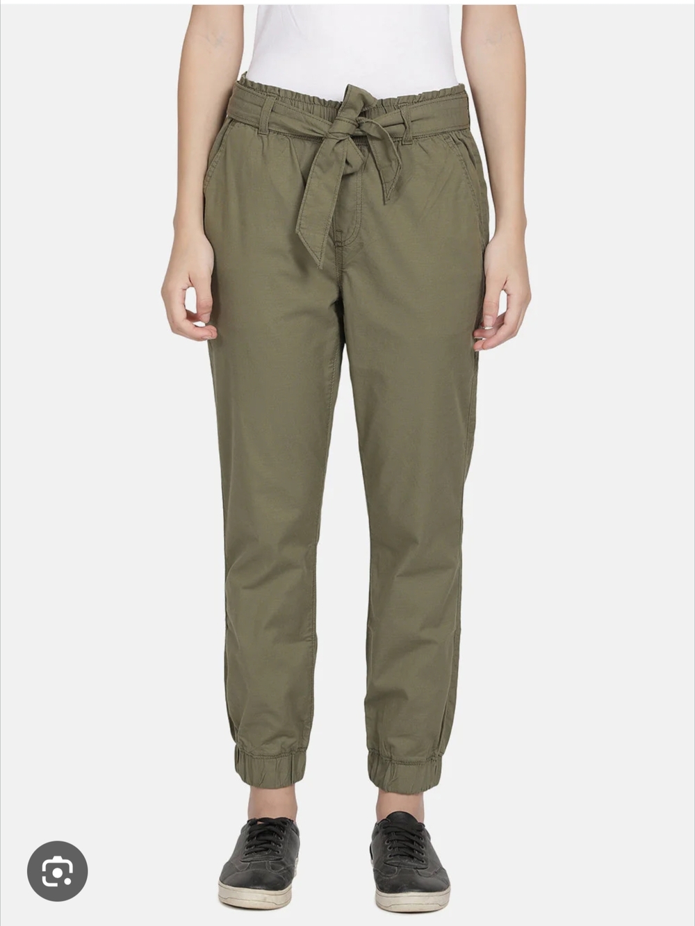 Levi's Olive Tie-Waist Jogger Pants